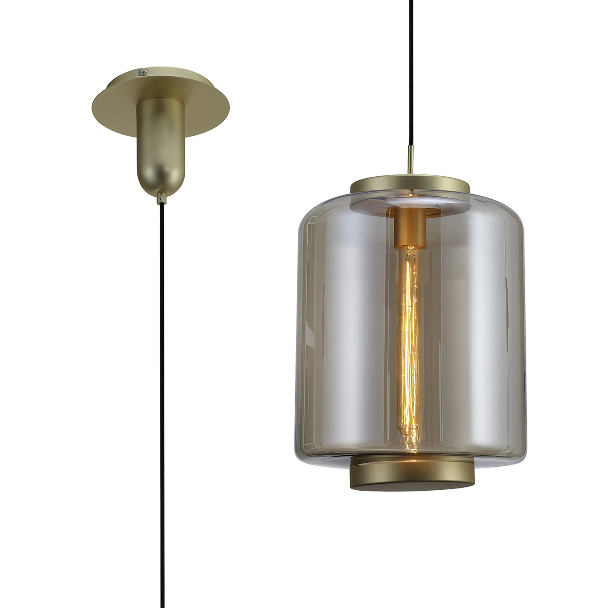 Jarras Matt Gold Ceiling Lights Mantra Single Pendant